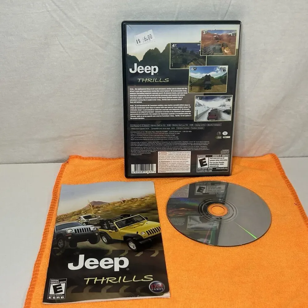 Jeep Thrills (Sony PlayStation 2, 2008) PS3 Complete